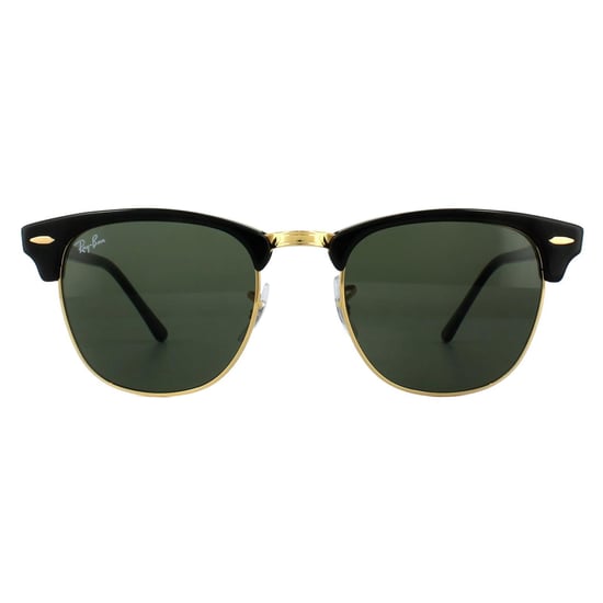 Ray-Ban Lunettes De Soleil Clubmaster 3016 W0365 Noir Vert G-15 Petit 49mm - Image 1
