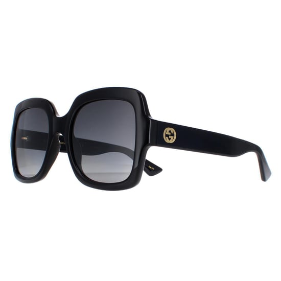 Gucci Square Womens Schwarz Grau Gradient Polarisiert GG1337S - Image 2