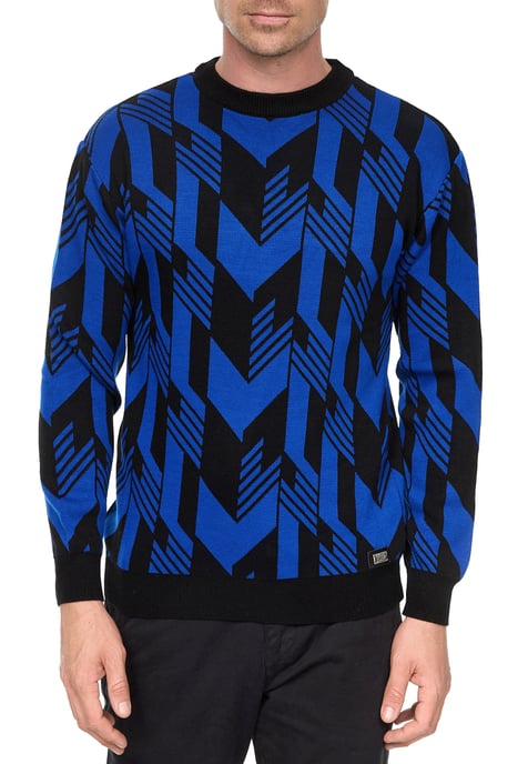 Kontrast Feinstrick Rundhals-Pullover - Image 4