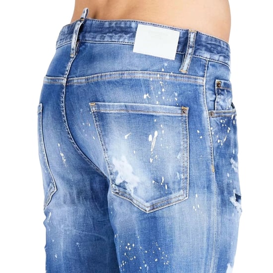 Dsquared2 - Cool Guy Jean - Verstärkte, Zerrissene Blaue Jeans - Image 3