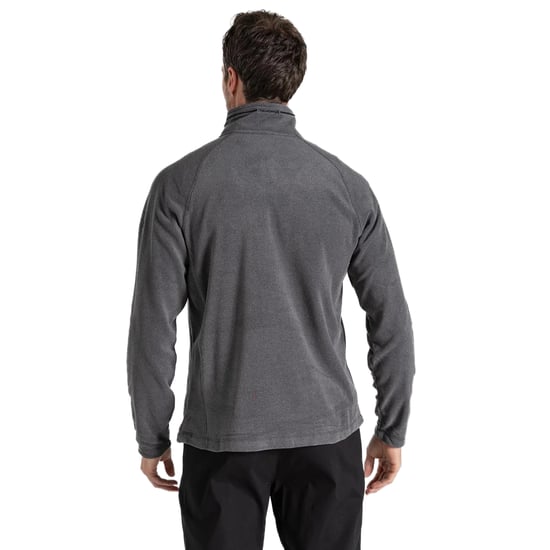 Craghoppers Mens Corey VI Half Zip Fleece Top (Black Pepper Marl) - Image 3