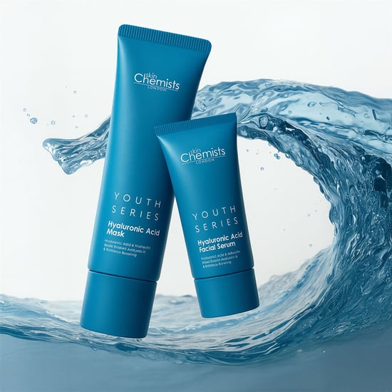 skinChemists Anti-Aging-Maske mit Hyaluronsäure + Gesichtsserum mit Hyaluronsäure 80 ml - Image 2