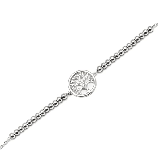 Luxenter-Armband, 925er Sterlingsilber und rhodinierter glänzender Zirkonia, Baum des Lebens - Image 6