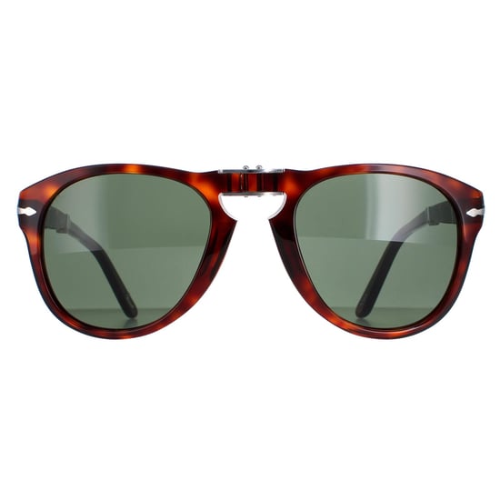 Lunettes De Soleil Persol PO0714 24/31 Havana Vert Pliing 52mm - Image 1