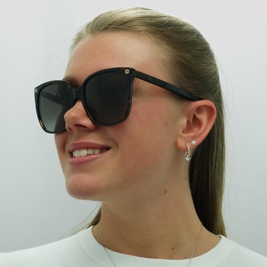 Gucci Cat Eye Sonnenbrille für Damen in Havanna Grau mit Farbverlauf - Image 6