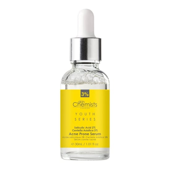 skinChemists Anti-Aging-Serum für zu Akne neigende Haut, 2 % Salicylsäure, 3 % Centella Asiatica, 30 ml - Image 4