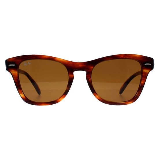 Ray-Ban Rechteck Unisex Gestreift Havanna Braun RB0707S - Image 1