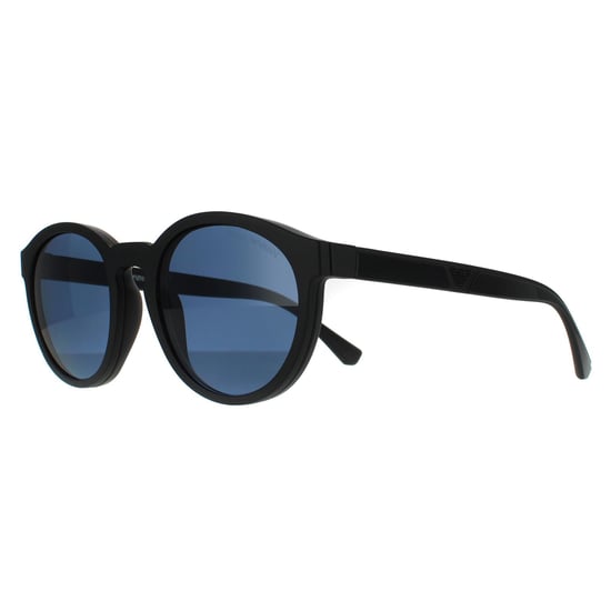 Emporio Armani Runde Herren Matte Schwarz klar mit Sonne Clip-ons Sonnenbrille - Image 6