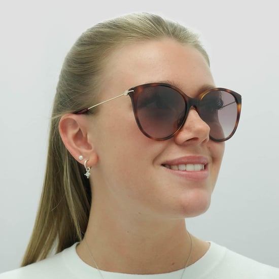 Gucci Cat Eye Damen Havanna Gold Rot Farbverlauf GG1268S - Image 5