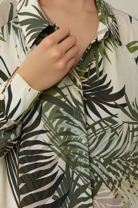 Maxikleid mit Blumenmuster und Shirtkragen - Image 5