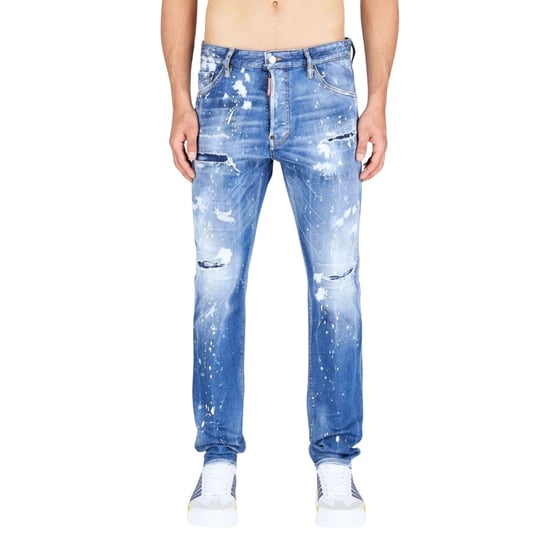 Dsquared2 - Cool Guy Jean - Verstärkte, Zerrissene Blaue Jeans - Image 4