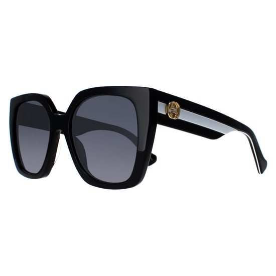 Gucci Square Womens Schwarz Grau Gradient GG1300S - Image 2