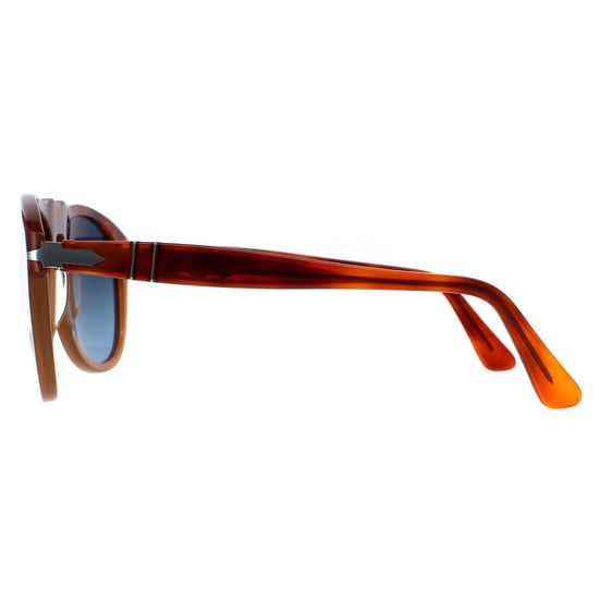 Lunettes De Soleil Persol 0649 1025S3 Resina E Sale Bleu Brun Polarisé 54mm - Image 3