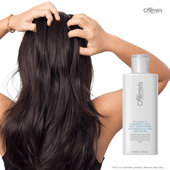skinChemists Collagen & Hyaluronsäure Tägliche Pflegespülung mit Arganöl & Shea Butter 250ml - Image 4