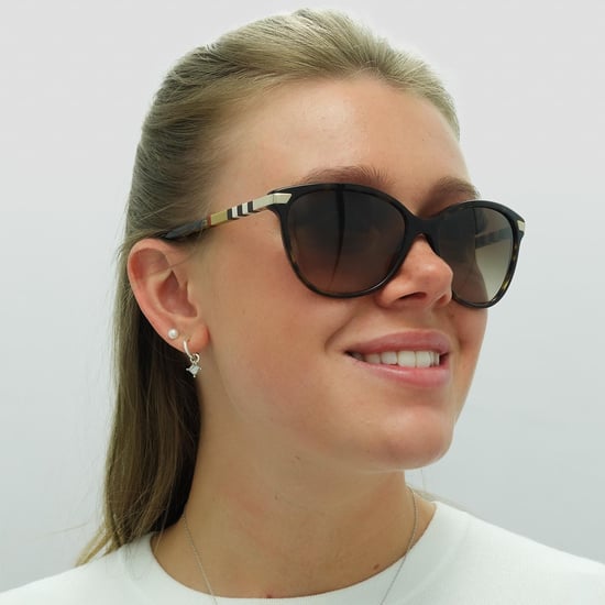 Burberry Lunettes De Soleil BE4216 300213 Sombre Havana Avec Dégradé Brun En Or - Image 4