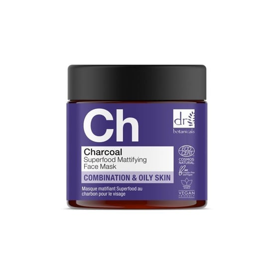 Dr Botanicals Holzkohle Superfood Mattierende Gesichtsmaske 60ml - Image 4