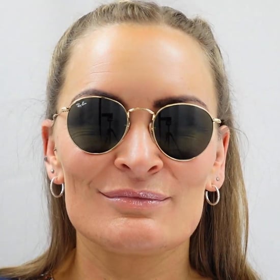 Ray-Ban Runde Unisex Gold Grün Sonnenbrille RB3447 Runde Metall - Image 5