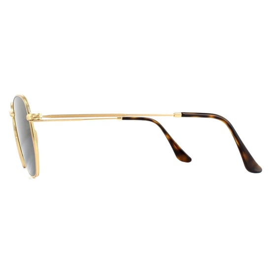 Ray-Ban Sonnenbrille sechseckig 3548N 001 Gold Grün G-15 - Image 3