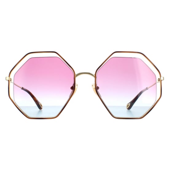 Chloe Rund Damen Gold Violett Blau Farbverlauf CH0045S - Image 1
