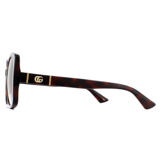 Gucci Schmetterling Damen Sonnenbrille Havana Braun Gradient - Image 3