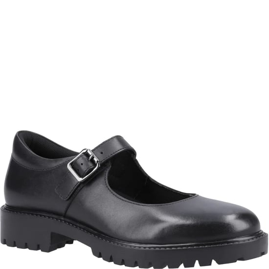 AURORA Mädchen Leder-Schulschuhe Schwarz - Image 2