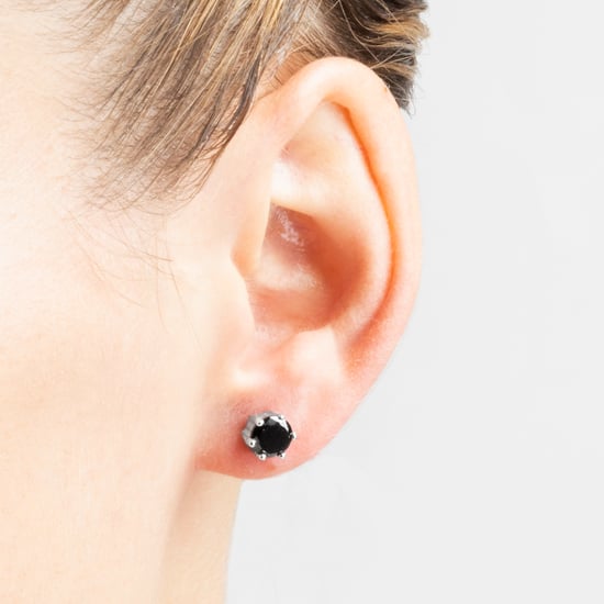 Luxenter Ohrringe, 925er Sterlingsilber und rhodinierte Onyx-Zirkonia-Ohrringe - Image 3