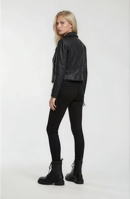 True Prodigy Lederjacke Raven - Image 3
