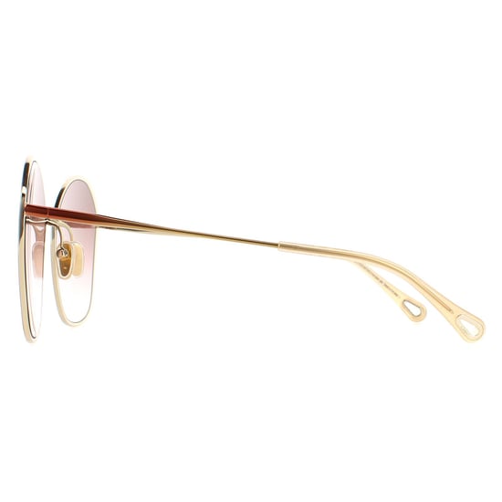 Chloe Square Womens Dunkelbraun Gold Braun Gradient CH0015S - Image 3