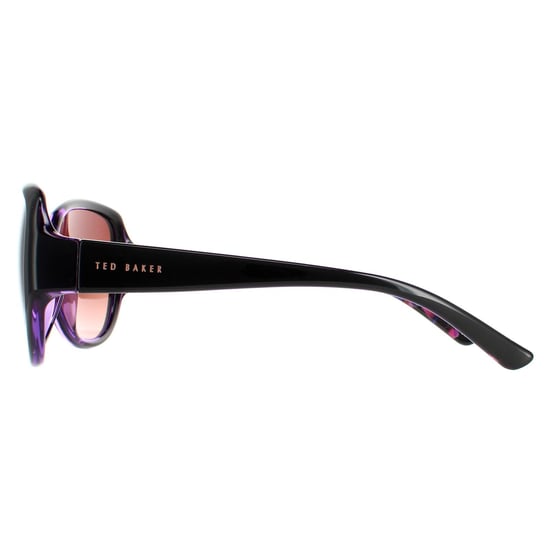 Ted Baker Oval Womens Schwarz Lila Braun Gradient TB1394 Shay - Image 3