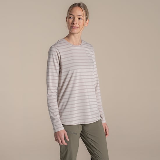 Craghoppers - "Akona" T-Shirt für Damen, Nosilife, Langärmlig (Auster-Grau) - Image 4