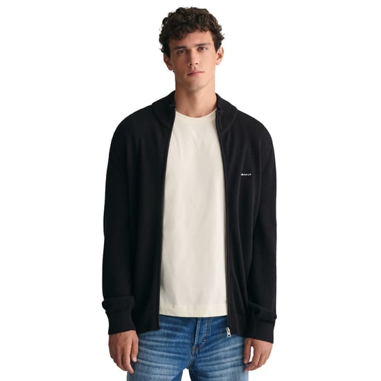 Gant Cotton Pique Half Zip Strickjacke - Image 2