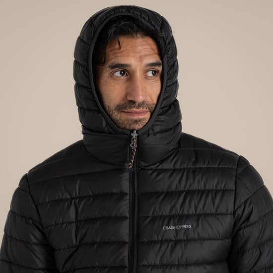 Craghoppers - "Compresslite IX" Steppjacke für Herren, mit Kapuze (Schwarz) - Image 5