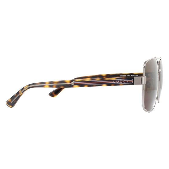 Lunettes De Soleil Gucci GG0529S 002 Ruthénium Havana Brun - Image 4