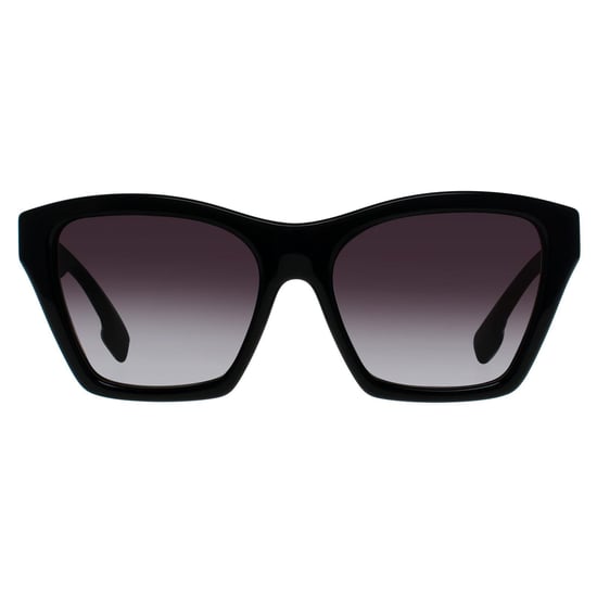 Burberry Sonnenbrille mit dunkelgrauen Gläsern und schwarzer Struktur - Image 1