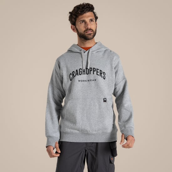 Craghoppers - "Workwear Oulston" Kapuzenpullover für Herren (Weiches Grau meliert) - Image 4