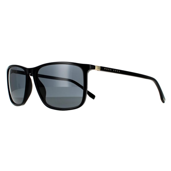 Hugo Boss Square Mens Schwarz Gold Grau Sonnenbrille - Image 2