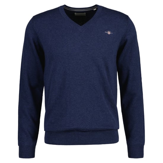 Gant Classic Cotton V-Neck Strickpullover - Image 1