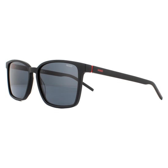 Hugo by Hugo Boss Square Mens Matte Schwarz Grau Sonnenbrille - Image 2