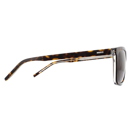 Hugo by Hugo Boss Rectangle Mens Havanna Crystal Brown Sonnenbrillen - Image 4