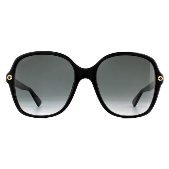 Gucci Square Womens Schwarz Grau Gradient Sonnenbrille - Image 1