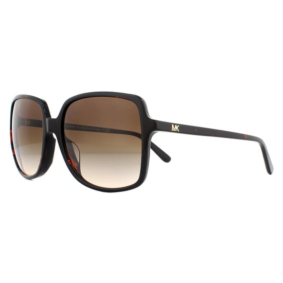 Michael Kors Square Womens Dark Tortoise Smoke Gradient de soleil Lunettes de soleil - Image 2