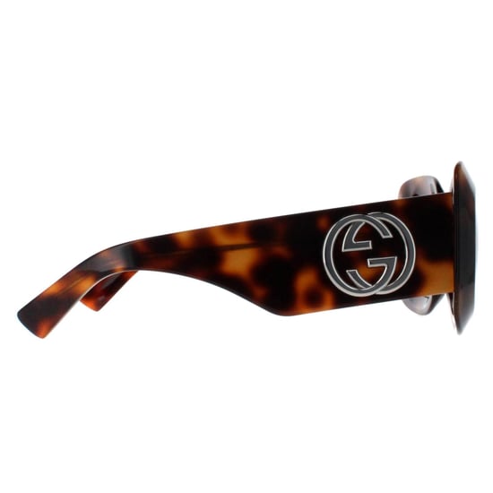 Gucci Square Womens Havanna mit Silber Braun GG1695S - Image 4