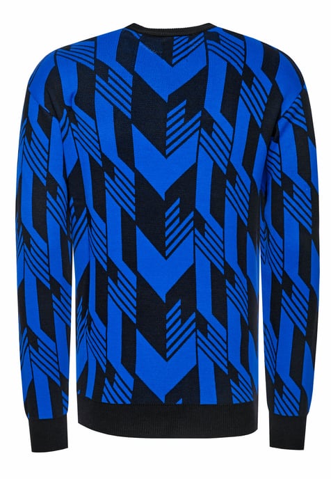 Kontrast Feinstrick Rundhals-Pullover - Image 3