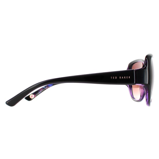 Ted Baker Oval Womens Schwarz Lila Braun Gradient TB1394 Shay - Image 4