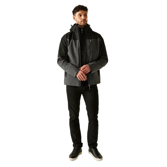 Regatta - "Wentwood" Jacke für Herren, 3 in 1 (Asche/Schwarz) - Image 5