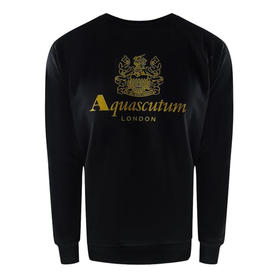 Aquascutum - Old School - Schwarzes Trainingshosen-set Mit Rundhalsausschnitt - Image 2