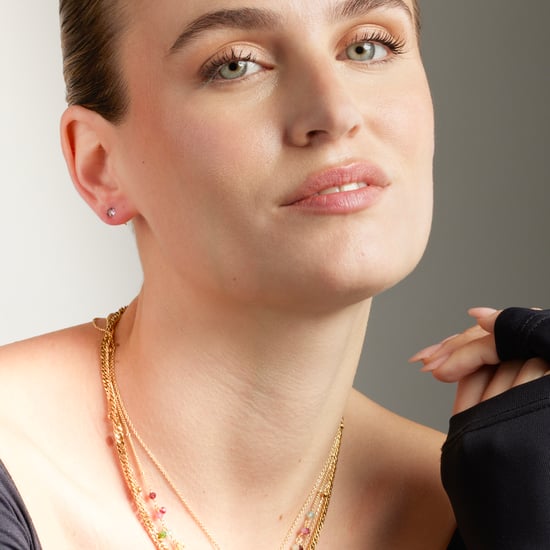 Luxenter Ohrringe, 925er Sterlingsilber und 18K vergoldete Amethyst-Zirkonia-Ohrringe - Image 5
