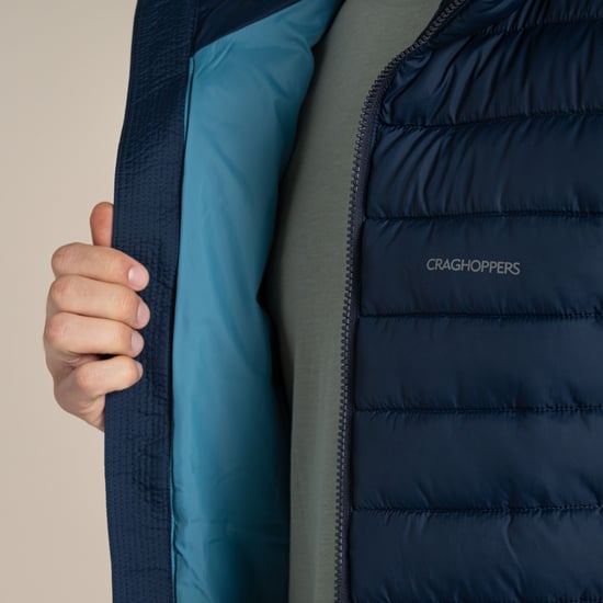 Craghoppers - "Compresslite IX" Steppjacke für Herren, mit Kapuze (Marineblau) - Image 5