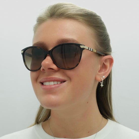 Burberry Lunettes De Soleil BE4216 300213 Sombre Havana Avec Dégradé Brun En Or - Image 5