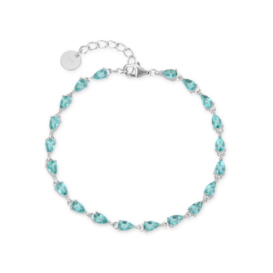 Luxenter-Armband, 925 Sterling Silber Muanyala und Smaragdzirkonia rhodiniert - Image 3